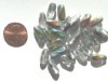 25 13mm Twisted Ovals - Crystal Vitrail